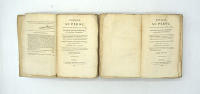 Voyages au Pérou, faits dans les années 1791 à 1794, par les pp. Manuel Sobreviela, et Narcisso y Barcelo; précédés d'un tableau de l'état actuel de ce pays, sous les rapports de la géographie, de la topographie, de la minéralogie, du commerce, de la littérature et des arts, des mœurs et coutumes de ses habitans de toutes les classes
