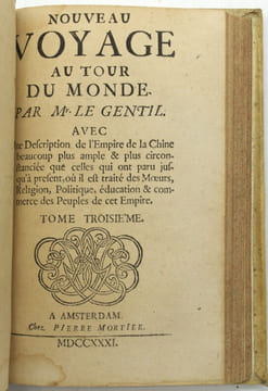 Nouveau voyage autour du monde. Avec une description de l’Empire de la Chine beaucoup plus ample & plus circonstanciée où il est traité des mœurs, ...