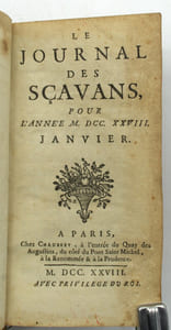 Journal Des Scavans, Pour L'année 1710. Janvier à juin & année 1728 de janvier à aout 
