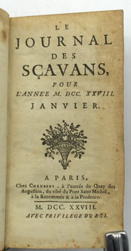 Journal Des Scavans, Pour L'année 1710. Janvier à juin & année 1728 de janvier à aout
. Collectifs