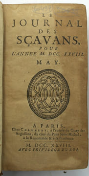 Journal Des Scavans, Pour L'année 1710. Janvier à juin & année 1728 de janvier à aout
. Collectifs