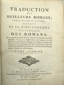 Traduction des meilleurs romans, grecs, latins et gaulois 