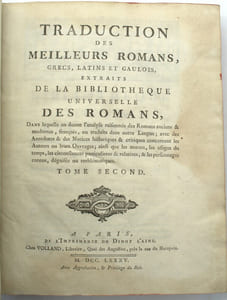 Traduction des meilleurs romans, grecs, latins et gaulois 