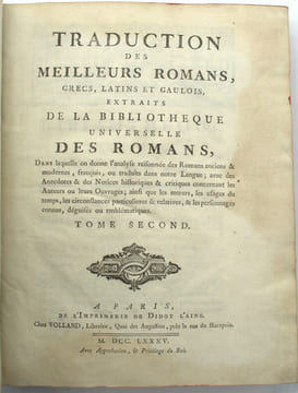 Traduction des meilleurs romans, grecs, latins et gaulois . undefined