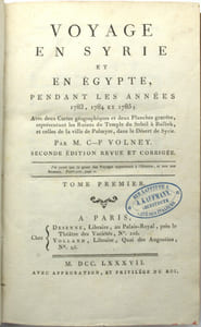 Voyage en Syrie et en Égypte, pendant les années 1783, 84 et 85.

