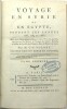 Voyage en Syrie et en Égypte, pendant les années 1783, 84 et 85.

. VOLNEY , Constantin-François de)

