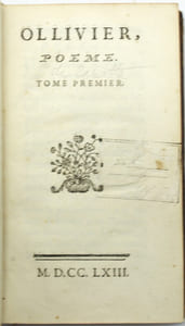Ollivier, poème. 
