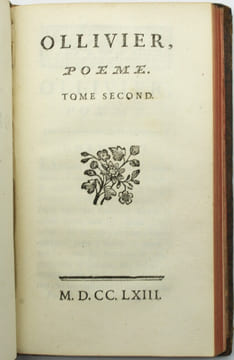 Ollivier, poème.
. CAZOTTE (Jacques).