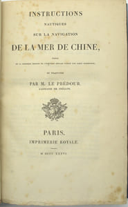 Instructions nautiques sur la navigation de la mer de Chine […] – 

