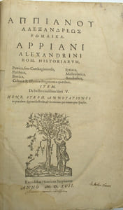 ppiani Alexandrini Rom. Historiarum, Punica, sive Carthaginiensis, Syriaca, Parthica, Mithridatica, Iberica, Annibalica, Celtica & Illiryca fragmenta quaedam. Item, de bellis ciuilibus libri V.