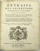 Extraits des assertions dangereuses et pernicieuses en tout genre, que les soi-disans Jésuites ont,…., soutenues, enseignées et publiées dans leurs ...