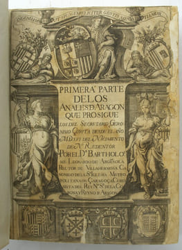 Primera parte de los Anales de Aragón que prosigue los del secretario Geronimo Zurita, desde el año 1516. Por Bartholome Leonardo Argensola.
. ...