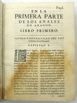 Primera parte de los Anales de Aragón que prosigue los del secretario Geronimo Zurita, desde el año 1516. Por Bartholome Leonardo Argensola.
. ...
