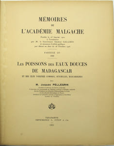 Les Poissons des eaux douces de Madagascar et des îles voisines (Comores, Seychelles, Mascareignes)
