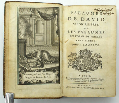 Pseaumes de David, selon l'esprit, ou les pseaumes en forme de prières chrétiennes. Dédiés à la Reine.
. VASSOULT, (Abbé Jean-Baptiste)