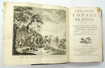 Troisième Voyage de Cook, ou Journal d'une expédition faite dans la Mer Pacifique du Sud et du Nord, en 1776, 1777, 1778, 1779 et 1780. Traduit de l'Anglois.

