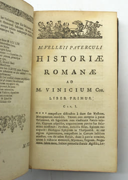 Historiae Romanae quae supersunt.
. VELLEIUS PATERCULUS