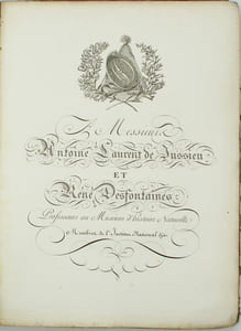 Essai sur la géographie des plantes, accompagné d'un tableau physique des régions équinoxiales, fondé sur des mesures exécutées, depuis le dixième degré de latitude boréale jusqu'au dixième degré de latitude australe, pendant les années 1799, 1800, 1801, 1802 et 1803
