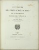 Catalogue des manuscrits grecs de Fontainebleau sous François Ier et Henri II
. OMONT (Henri)

