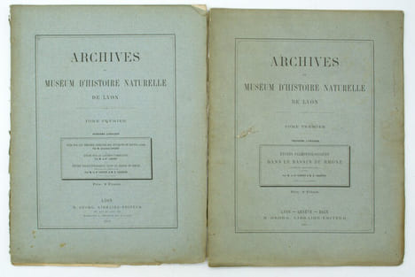 Archives du muséum d’Histoire Naturelles de Lyon, Tome 1er, 2eme livraison et Tome 1er, 3eme livraison
. CHANTRE, LORTET, LOCARD