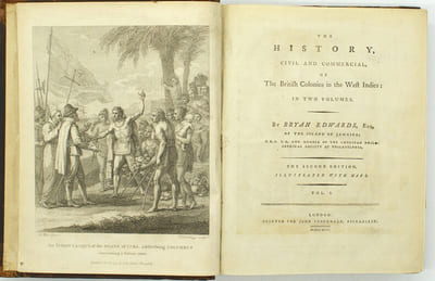 The History civil and commercial of the British colonies in the West Indies in two volumes by Bryan Edwards of the Island of Jamaica

