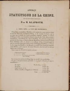 Voyage à Péking, à travers la Mongolie en 1820 et 1821. Traduit du russe, par M. N****, et revu par M. J.-B. Eyriès. Ouvrage publié avec des corrections et des notes par M. J. Kalproth. [Suivi de] Atlas de Voyage à Péking.
