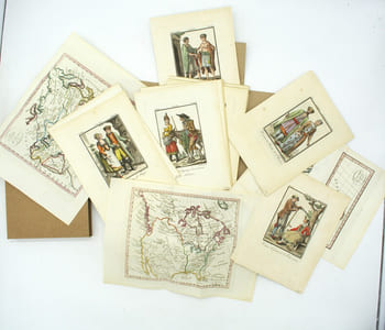 Voyages pittoresques dans les quatre parties du monde, ou troisième édition de l’Encyclopédie des voyages, Contenant les Costumes des principaux Peuples de l’Europe, de l’Asie, de l’Afrique, et des Sauvages de la mer du Sud ; gravés et coloriés avec soins. Suivis d’un Précis historiques sur les Mœurs de chaque Peuple. Planches Seules
