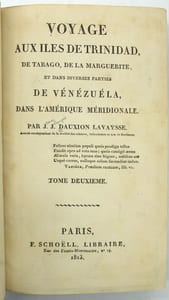 Voyage aux îles de Trinidad, de Tabago, de la Marguerite et dans diverses parties de Vénézuéla, dans l'Amérique méridionale.

