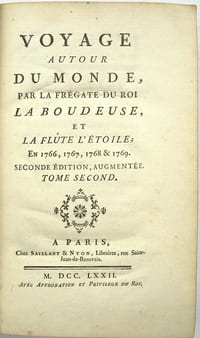 Voyage autour du Monde par la frégate du Roi « La Boudeuse » et la Flûte « l’Étoile » en 1766,1767,1768,1769.

