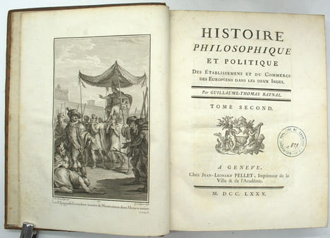 Histoire philosophique et politique des établissements et du commerce des Européens dans les deux Indes & Atlas de toutes les parties connues du globe ...