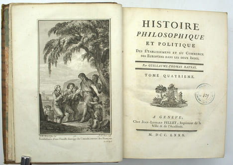 Histoire philosophique et politique des établissements et du commerce des Européens dans les deux Indes & Atlas de toutes les parties connues du globe ...