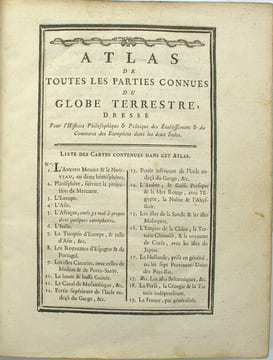 Histoire philosophique et politique des établissements et du commerce des Européens dans les deux Indes & Atlas de toutes les parties connues du globe ...