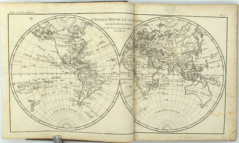 Histoire philosophique et politique des établissements et du commerce des Européens dans les deux Indes & Atlas de toutes les parties connues du globe ...