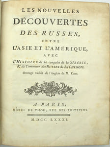 Les Nouvelles découvertes des Russes, entre l’Asie et l’Amérique, avec l’histoire de la conquête de la Sibérie, & du commerce des Russes & des Chinois. 
