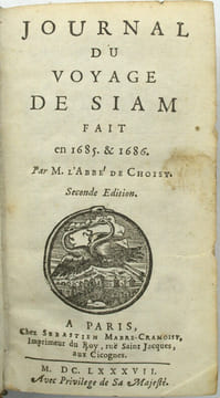Journal du Voyage de Siam fait en 1685 et 1686 par M. L’Abbé de Choisy, seconde édition
. CHOISY (François-Thimoléon de)