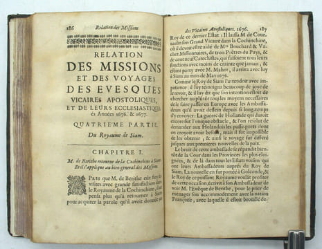 Relation des Missions et des Voyages des Évesques Vicaires Apostoliques, et de leurs Ecclesiastiques ès Années 1676 & 1677.
. FERMANEL de FAVERY ...