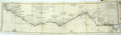 Voyage du chevalier Des Marchais en Guinée, isles voisines, et à Cayenne, fait en 1725, 1726 & 1727. Contenant une description très exacte & très étendue de ces pays, & du commerce qui s'y fait. 
