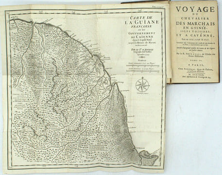 Voyage du chevalier Des Marchais en Guinée, isles voisines, et à Cayenne, fait en 1725, 1726 & 1727. Contenant une description très exacte & très ...