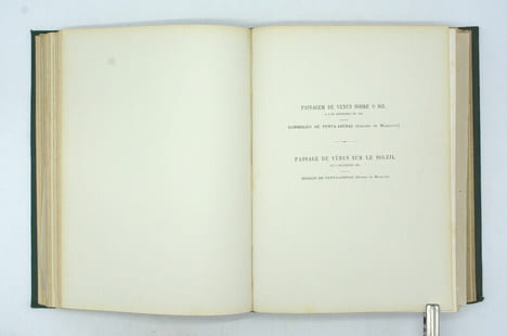 Annales de l’Observatoire Impérial de Rio de Janeiro, Tome III, Observation du Passage de Vénus le 6 décembre 1882, 
. CRULS (Luiz), LIAIS ...