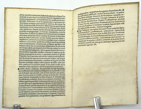 Tabula Constitutionum Capituli Florentini . DUOMO di FIRENZE, Florentinae Constitutiones