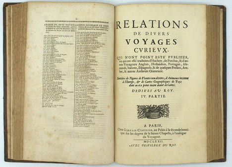 Relation de divers voyages curieux qui n'ont point esté publiées, et qu’on a traduit ou tiré des originaux des voyageurs François, Espagnols, ...