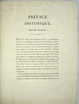 Description de l'Egypte. Ou Recueil des observations et des recherches qui ont été faites en Egypte pendant l’expédition de l’armée française. PRÉFACE ...
