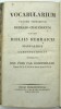 Vocabularium veteris testamenti hebraeo-chaldaicum ut cum bibliis hebraicis manualibus, suivi de Analysis et Explicatio Lectionum Masorethicarum ...