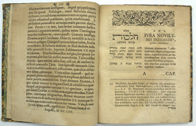 Seu Novilunii initiatio quam... ad mentem talmudistarum pro festis Judaeorum determinandis, R. Mose Maimanide
