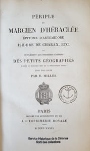 PERIPLE DE MARCIEN D'HERACLEE EPIDOME D'ARTEMIDORE ISIDORE DE CHARAX