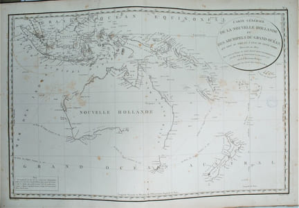 Voyage de Dentrecasteaux, envoyé à la recherche de La Pérouse. Publié par ordre de sa Majesté l’Empereur et Roi, sous le ministère de S. E. le vice-amiral  Decrès, comte de l’Empire. Rédigé par M. de (Édouard de) Rossel, ancien capitaine de vaisseau.
