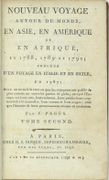 Nouveau Voyage Autour du Monde, en Asie, en Amérique et Afrique en 1788, 1789 et 1790, précédé d'un voyage en Italie et en Sicile en 1787 : avec un recueil de tout ce que les voyageurs ont publié de plus curieux sur toutes les parties du globe. 
 par PAGÈS (François Xavier)
 - Image 5