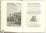 Histoire philosophique et politique des établissements et du commerce des Européens dans les deux Indes.

 par RAYNAL (Guillaume-Thomas). 

 - Image 4