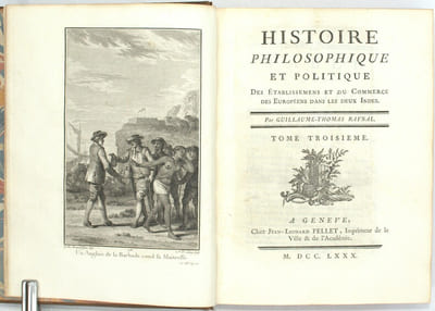 Histoire philosophique et politique des établissements et du commerce des Européens dans les deux Indes.


