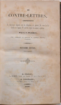 DES CONTRE-LETTRES, considérées 1°) dans leurs rapports avec les obligations en général ; 2°) avec les lois fiscales en vigueur ; 3°) avec les règles ...